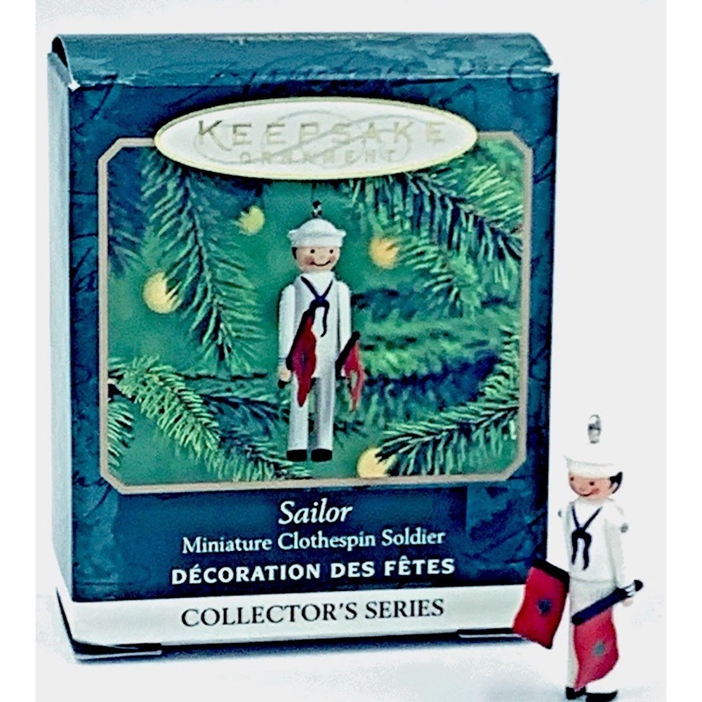Hallmark‎ Keepsake Sailor Ornament Miniature Clothespin Soldier Series 2000 #6